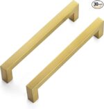 ידיות ארון מרובעות בגימור נחושת - 30 יח' באורך 15.9 סמ מבית RAVINTE